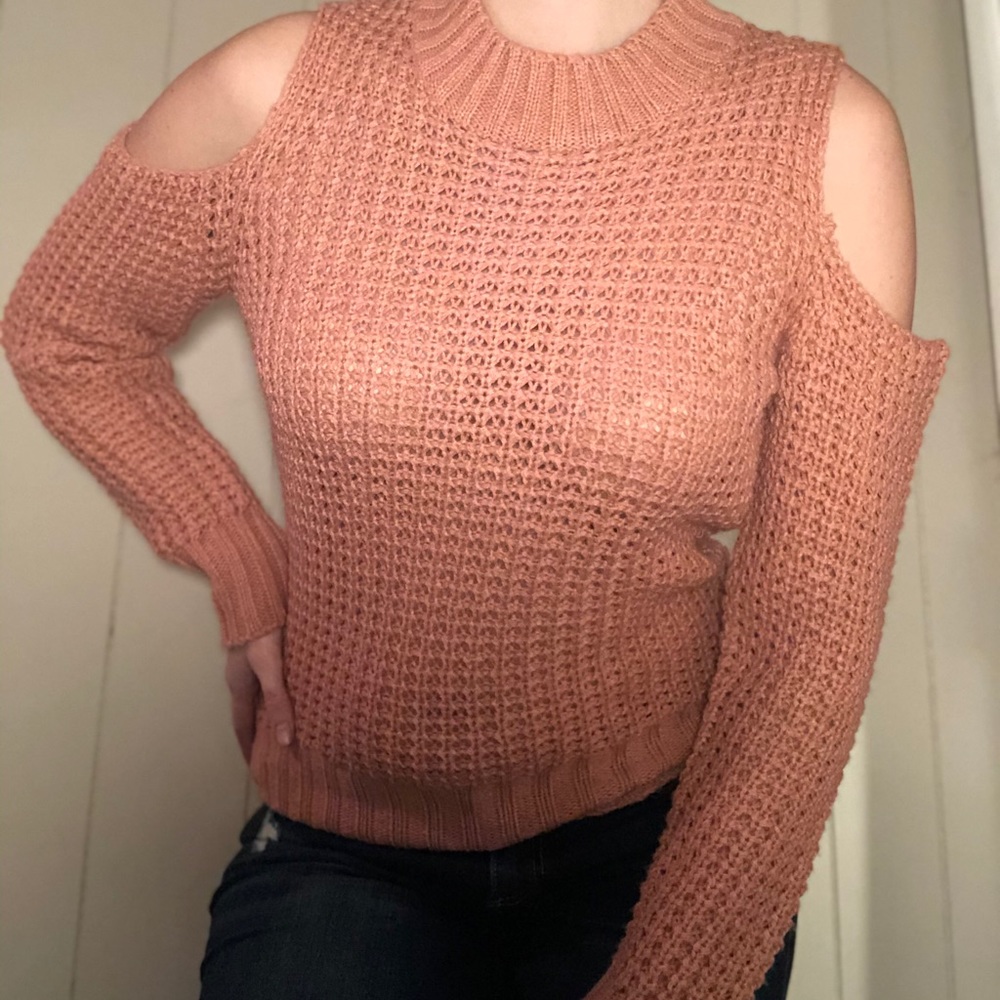 Blush pink knit sweater